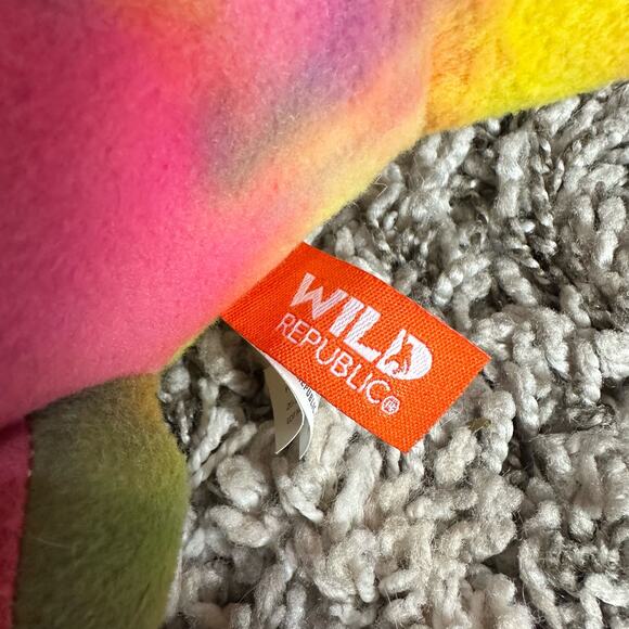 Wild Republic Tie Dye Iguana Chameleon Lizard Rainbow Plush Stuffed Animal - Picture 7 of 9